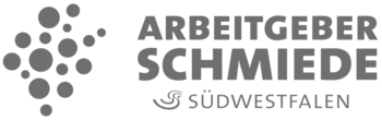 Logo Arbeitgeberschmiede Südwestfalen in grau.